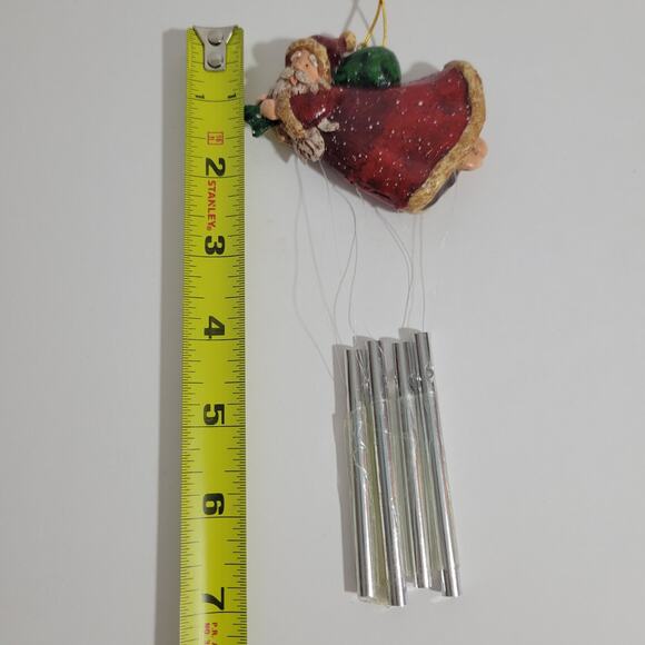 90s Santa Claus Windchime Christmas Ornament - Picture 3 of 4